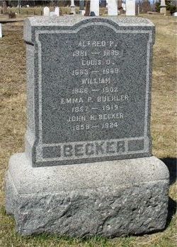 Emma P <I>Buehler</I> Becker 