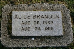 Alice <I>Cooley</I> Brandon 