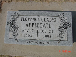Florence Gladys <I>Miller</I> Applegate 