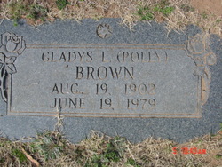 Gladys Letty “Polly” <I>Palmer</I> Brown 