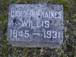 Caroline “Carrie” <I>Haines</I> Willis 