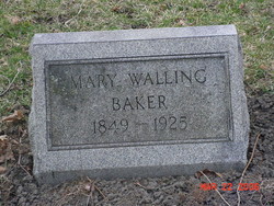 Mary <I>Walling</I> Baker 