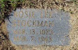 Rosie Lee <I>Blackwell</I> Stockman 