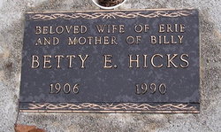 Betty E Hicks 