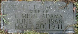 Violet E. <I>Jackson</I> Adams 