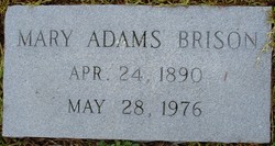 Mary <I>Adams</I> Brison 
