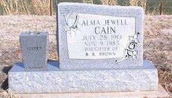 Alma Jewell <I>Brown</I> Cain 
