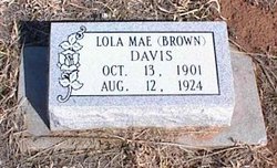 Lola Mae <I>Brown</I> Davis 