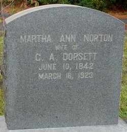 Martha Ann <I>Norton</I> Dorsett 