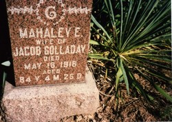 Mahala Eglentine “Mahaley” <I>Combs</I> Golladay 
