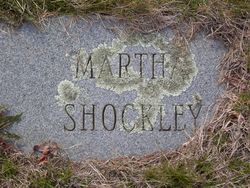 Martha Ann <I>Hardy</I> Shockley 