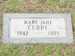 Mary Jane <I>Ellis</I> Curry 