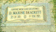 Dorothy Maxine “Maxine” <I>Wren</I> Brackett 