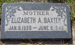 Elizabeth Ann <I>Horrocks</I> Baxter 