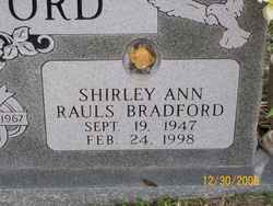 Shirley Ann <I>Rauls</I> Bradford 