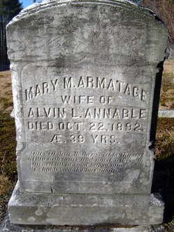 Mary M <I>Armatage</I> Annable 