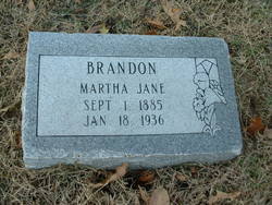 Martha Jane <I>Clark</I> Brandon 