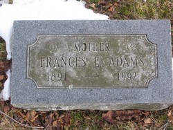 Frances E. <I>Burlingame</I> Adams 