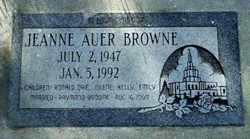 Jeanne Marie <I>Auer</I> Browne 
