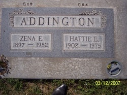 Hattie Elizabeth <I>Atchison</I> Addington 