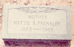 Hattie Belle <I>Lauderdale</I> Frensley 