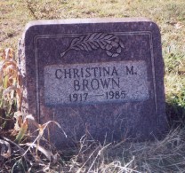 Christina M Brown 