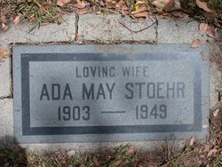 Ada May <I>Mendenhall</I> Stoehr 