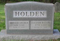 Eleanor <I>Watson</I> Holden 