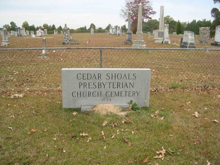 Cedar Shoals Presbyterian Church Cemetery