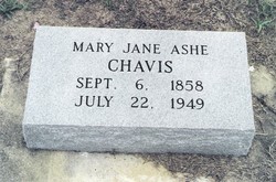 Mary Jane <I>Ashe</I> Chavis 