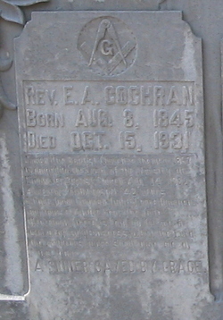 Rev Elias A. Cochran 