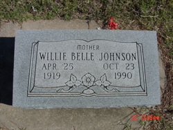 Willie Belle <I>Cotner</I> Johnson 