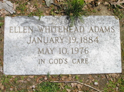 Ellen Lenora <I>Whitehead</I> Adams 
