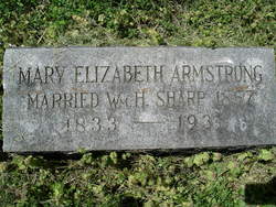 Mary Elizabeth <I>Armstrong</I> Sharp 