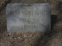 Olive <I>Hobby</I> Cowles 