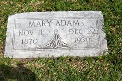 Mary <I>Thomas</I> Adams 