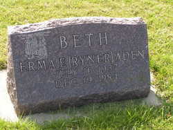 Erma E. “Beth” <I>Ryner</I> Aden 