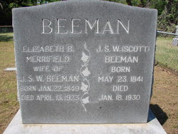 Elizabeth Boone “Bettie” <I>Merrifield</I> Beeman 