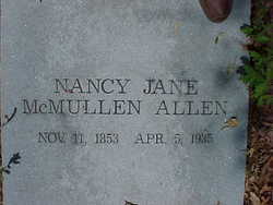 Nancy Jane <I>McMullen</I> Allen 
