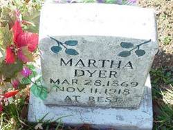 Martha Sarah <I>Fultz</I> Dyer 