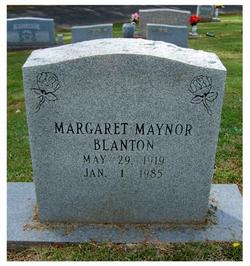 Margaret <I>Maynor</I> Blanton 
