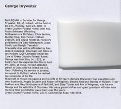 George Drywater 