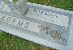 Ruth Virginia <I>Donnell</I> Adams 