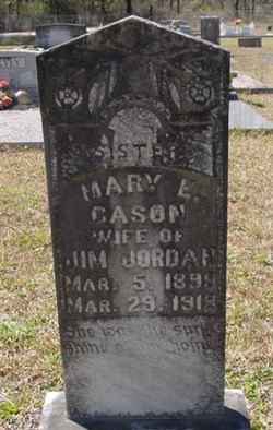 Mary Elizabeth <I>Cason</I> Jordan 