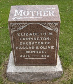 Hannah Elizabeth <I>Monroe</I> Farrington 