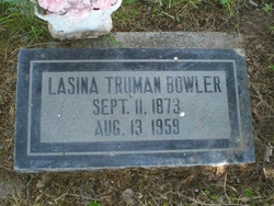 Lucina Almina “Lasina” <I>Truman</I> Bowler 