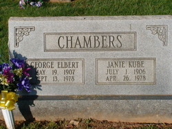 Janie Early <I>Kube</I> Chambers 