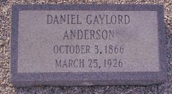 Daniel Gaylord Anderson 