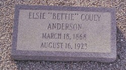 Elsie Elizabeth “Bettie” <I>Couey</I> Anderson 