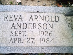 Reva <I>Arnold</I> Anderson 
